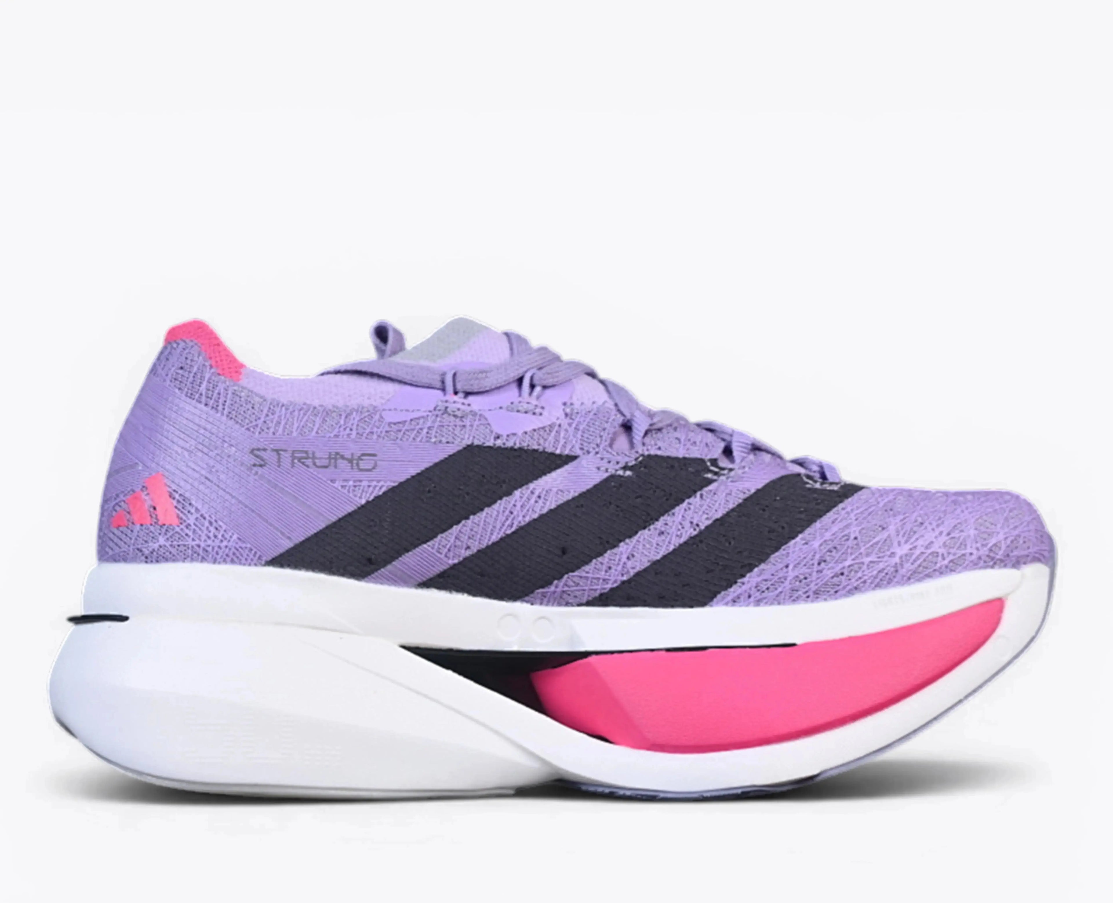 Adidas Adizero Prime X3 Strung Powder Plum Black Pink running shoe