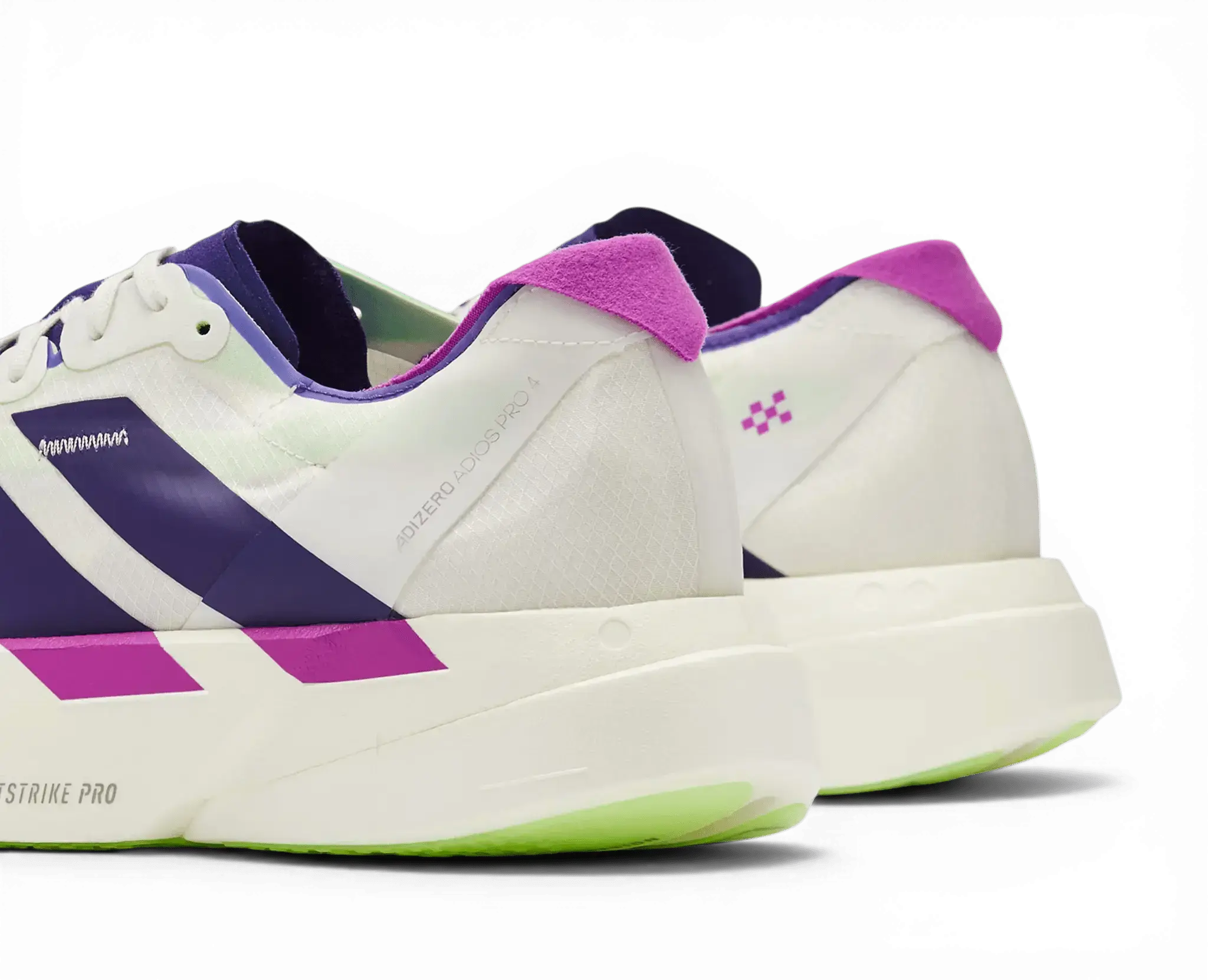 Adidas Adizero Adios Pro 4 White Purple Lime Adidas
