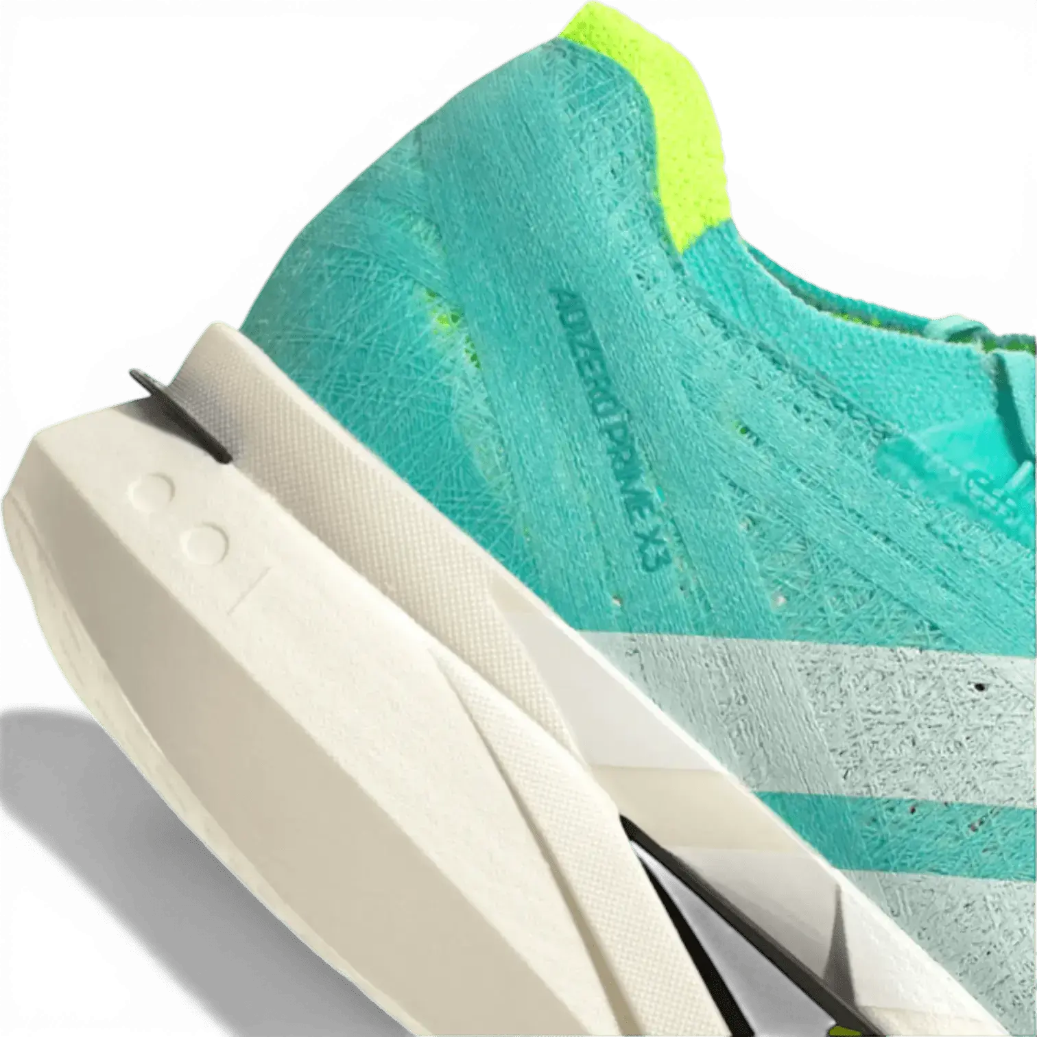 Adidas Adizero Prime X3 Strung Flash Aqua Lucid Lemon Adidas