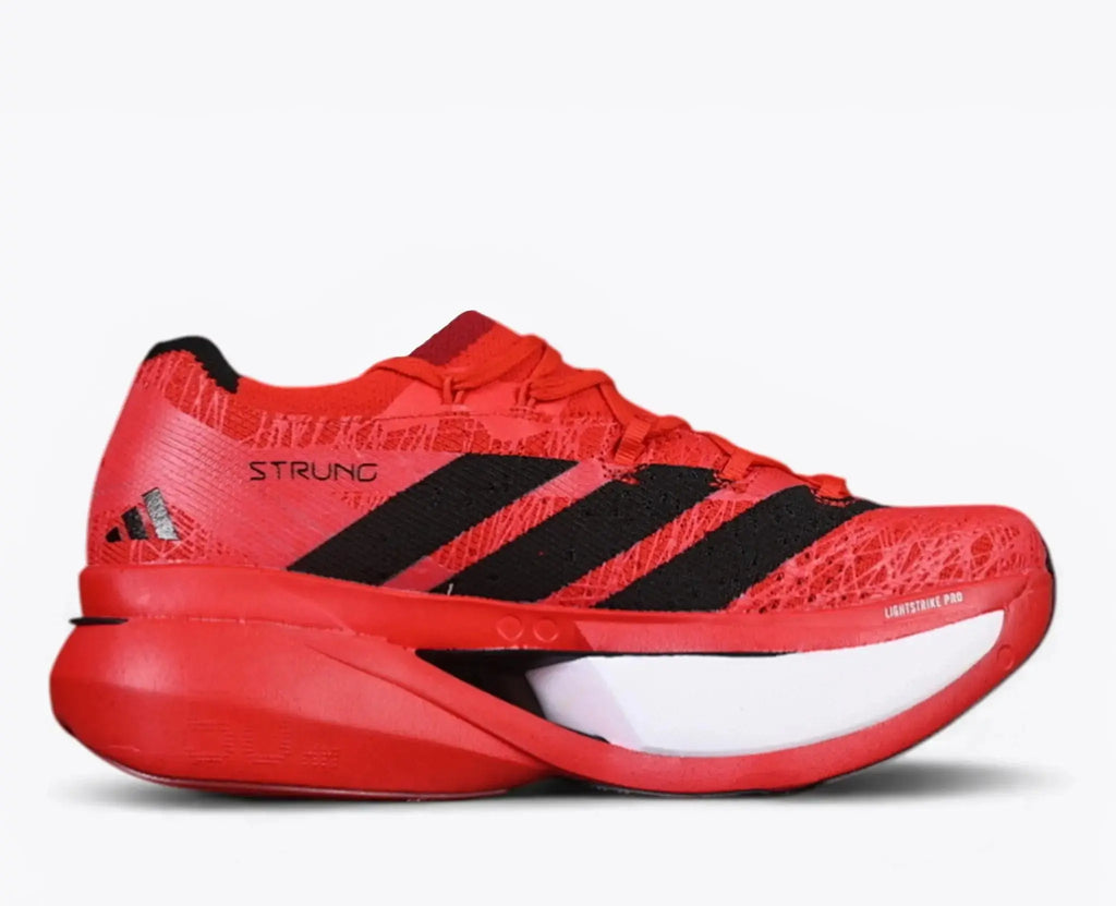 Adidas Adizero Prime X3 Strung Red Black running shoe