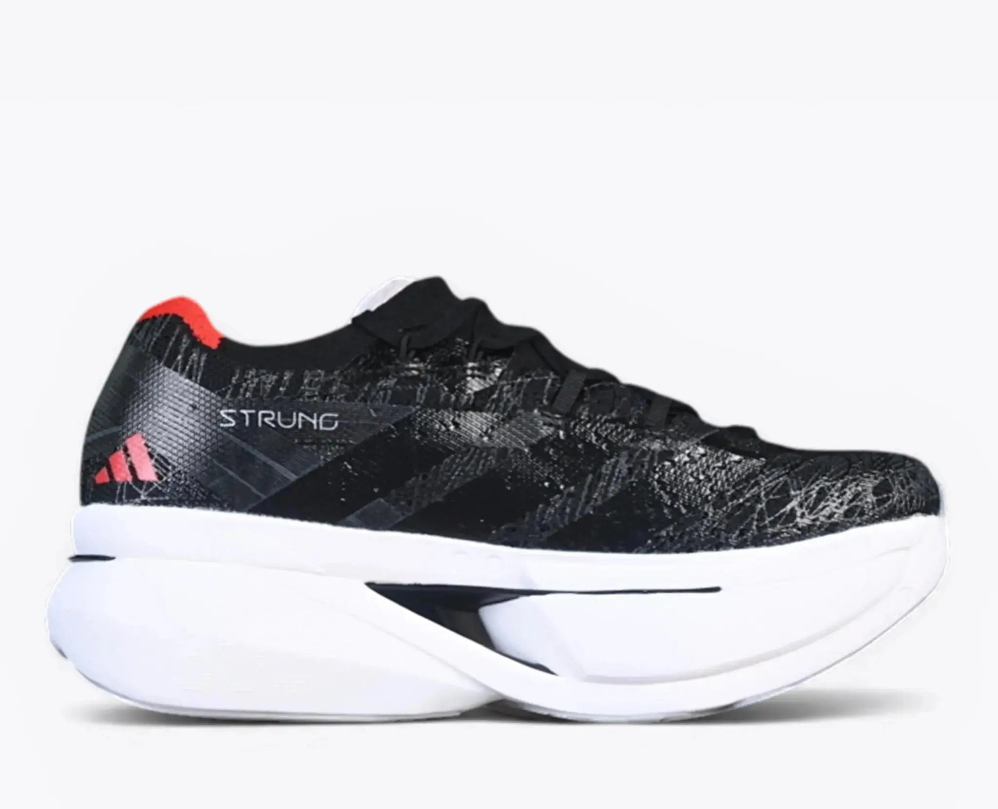 Adidas Prime X3 Strung Black White Red Super Trainer running shoe