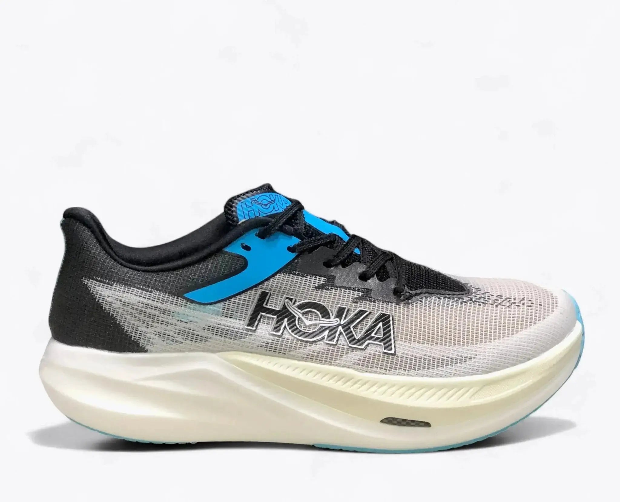 Hoka Rocket X 3 White Blue Black running shoe