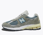 New Balance NB 2002R Protection Khaki Green and Light Blue running shoe
