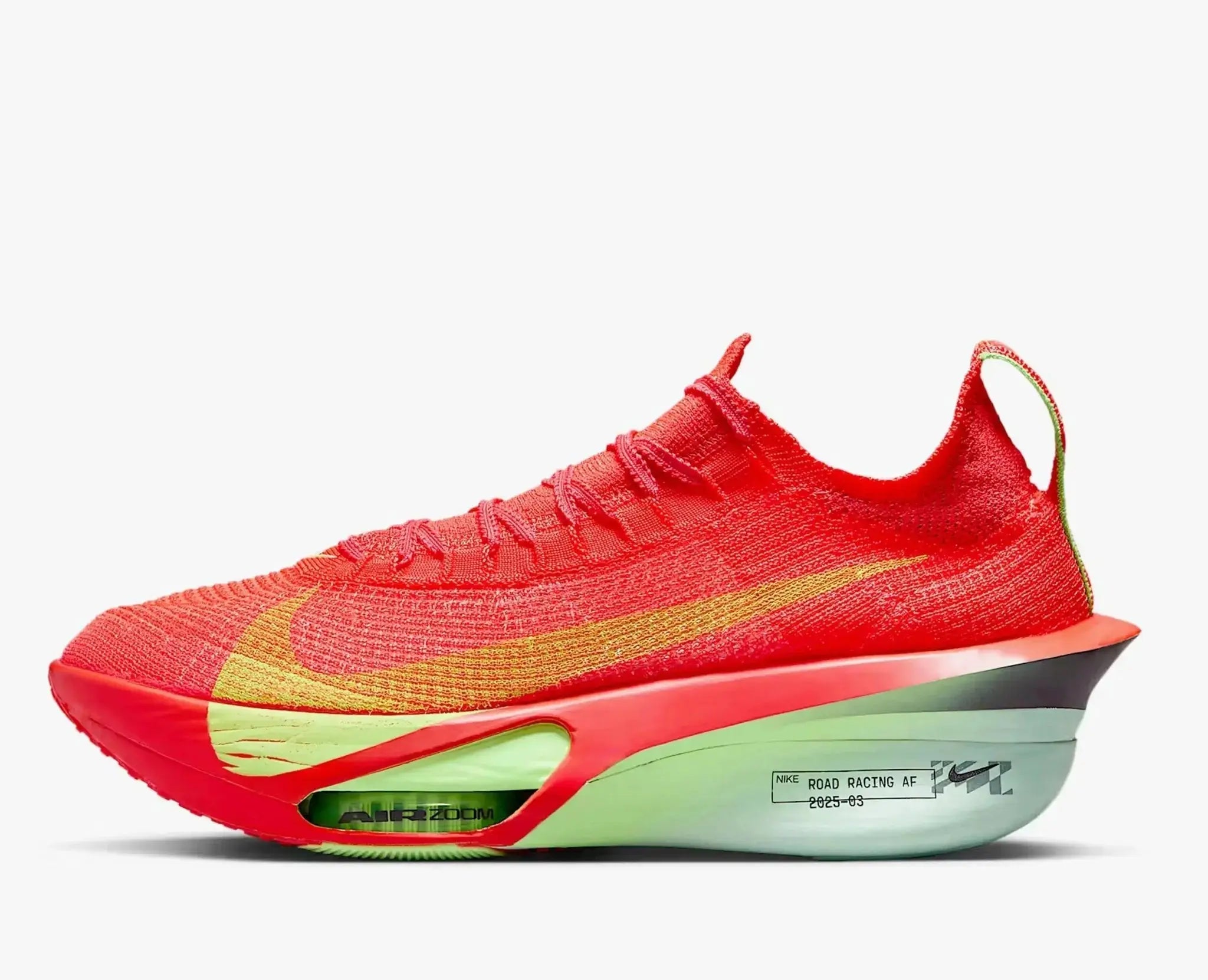 Nike Alphafly 3 Bright Crimson Lime Blast running shoe