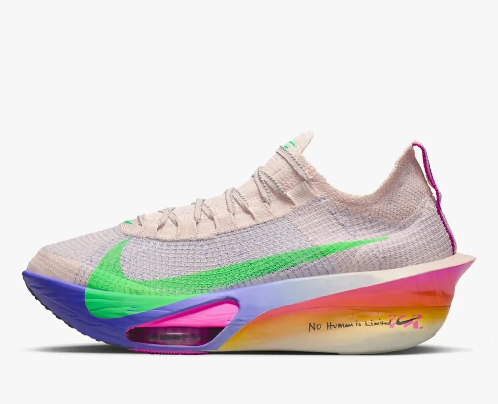 Nike Alphafly 3 Eliud Kipchoge No Human Is Limited running shoe